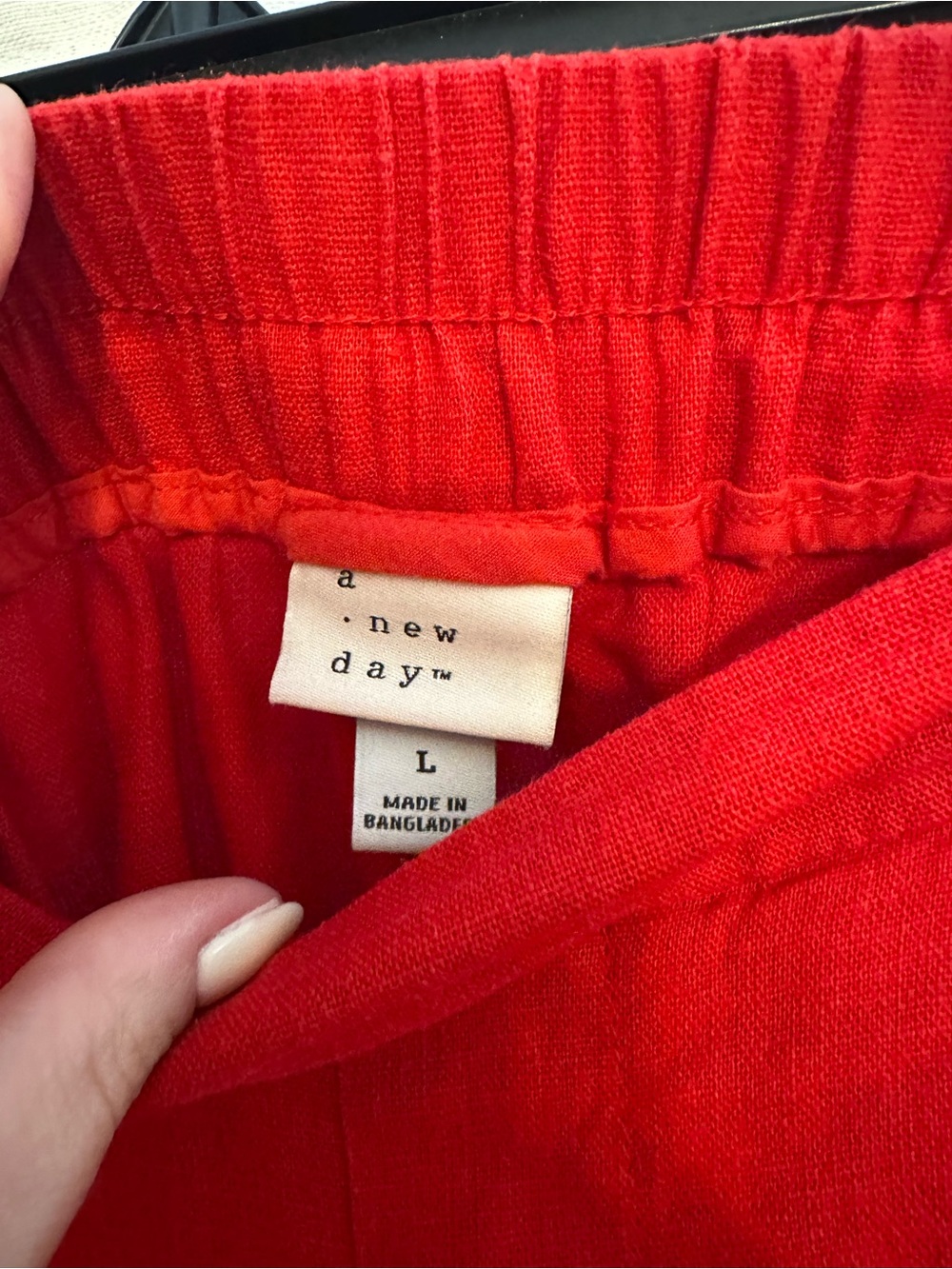 a new day Bright Red Wide Leg Pull-On Pants - Picture 5 of 6